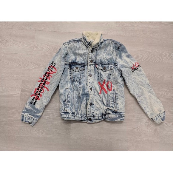 NEW LEVI'S THE WEEKND REVERIE SHERPA DENIM JACKET